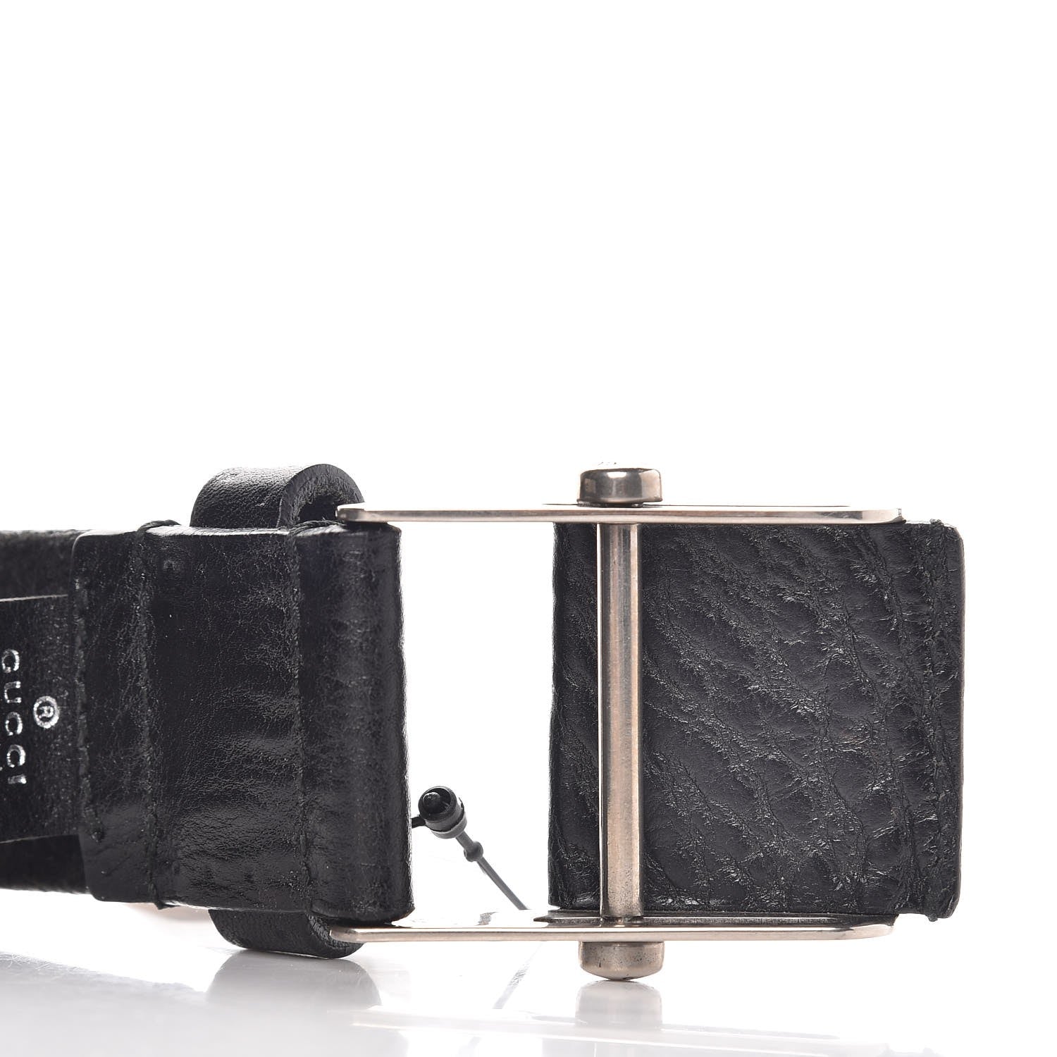 Gucci Mens Calfskin Belt 95 38 Black 5 of 5