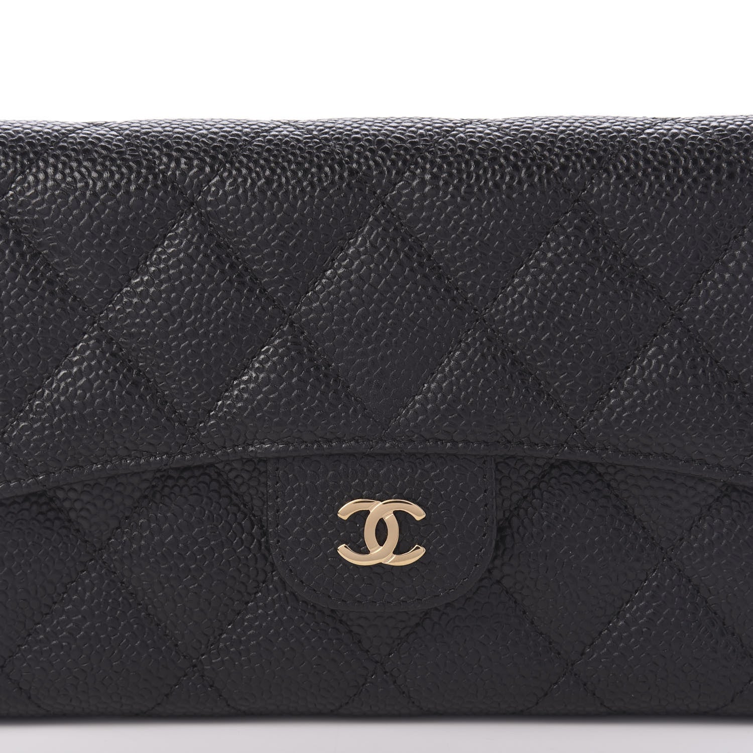 Chanel Caviar Quilted Large Flap Wallet Black 11 of 12