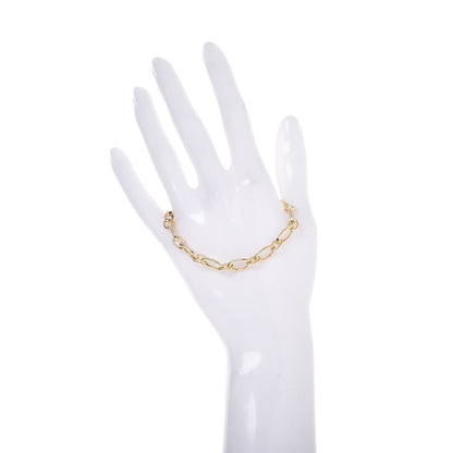 Tiffany 18K Yellow Gold Clasping Oval Link Bracelet 2 of 4
