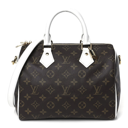 Louis Vuitton Monogram LV Match Speedy Bandouliere 25 White 1 of 9