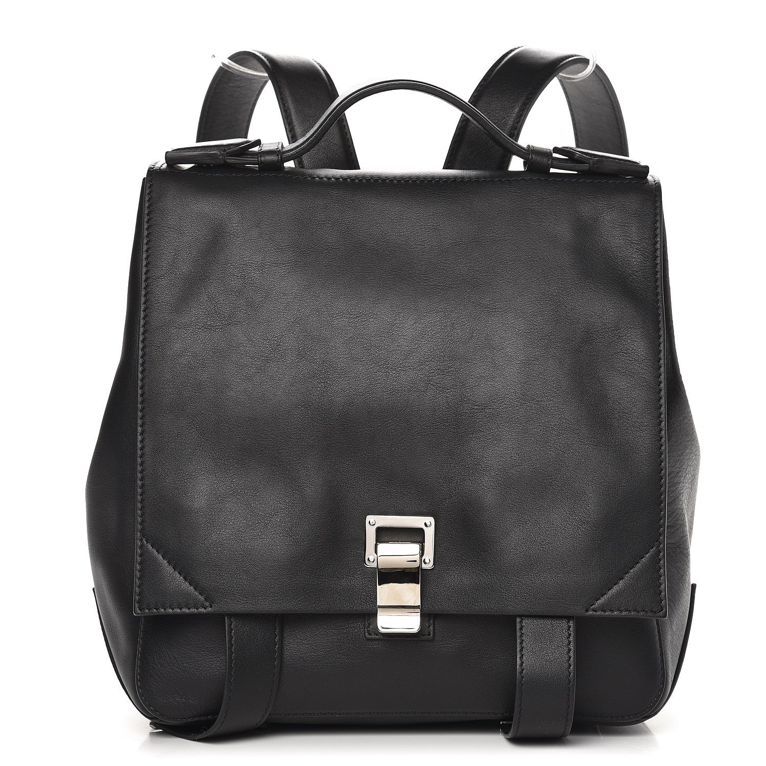 Proenza Schouler Calfskin PS Courier Backpack Black 1 of 8