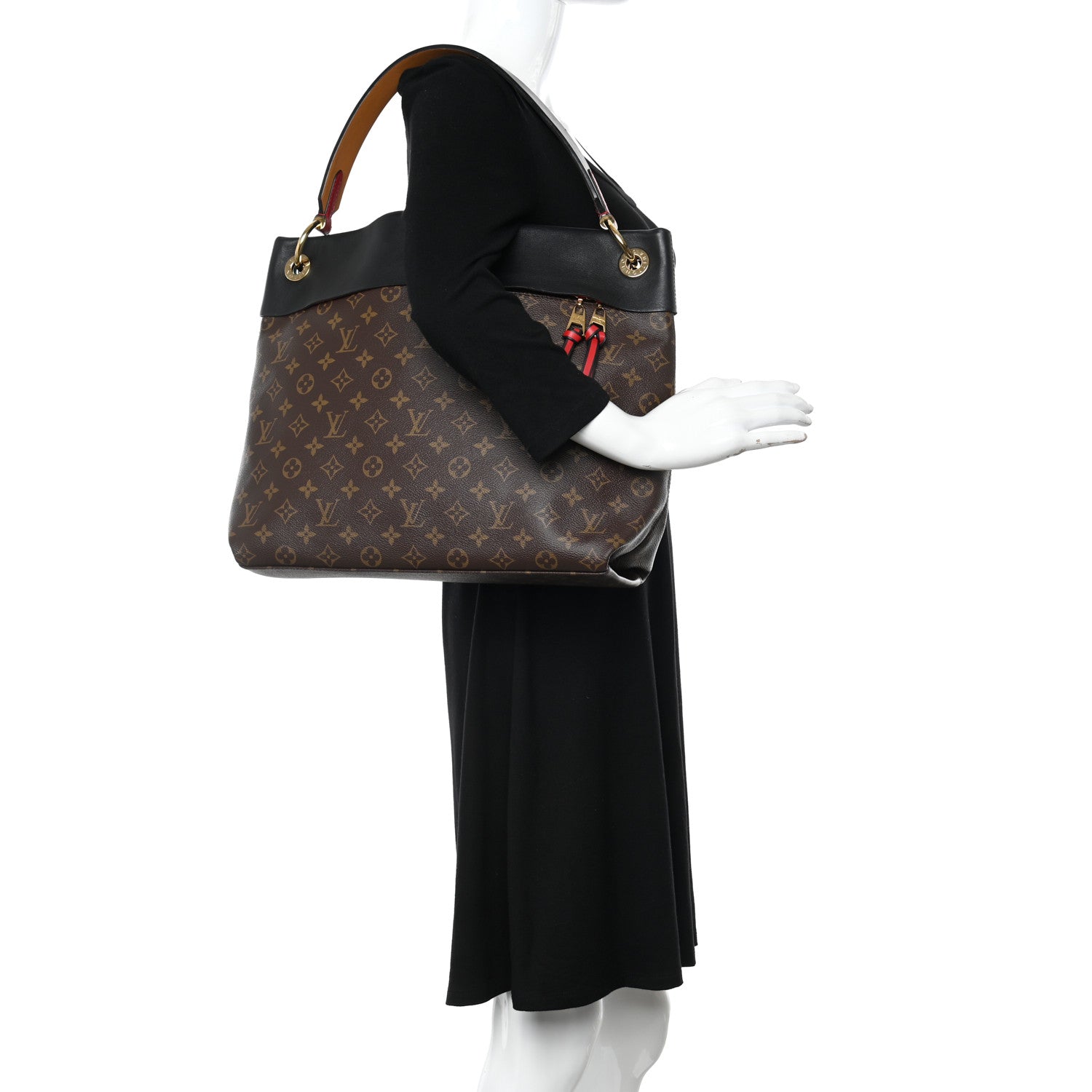 Louis Vuitton Monogram Tuileries Hobo Black 2 of 9