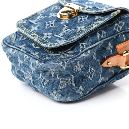 Louis Vuitton Denim Camera Bag Blue 7 of 9