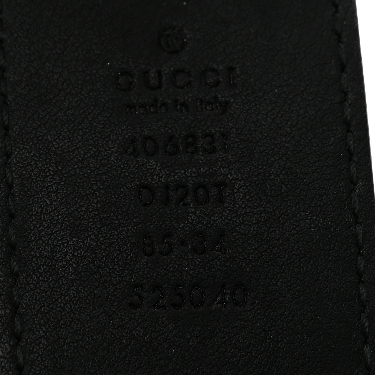 Textured Calfskin Double G 40mm Belt 85 34 Black