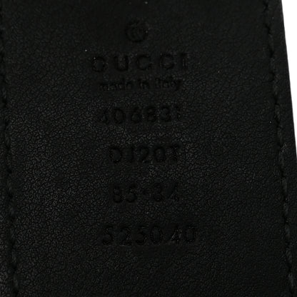Gucci Textured Calfskin Double G 40mm Belt 85 34 Black 6 of 9