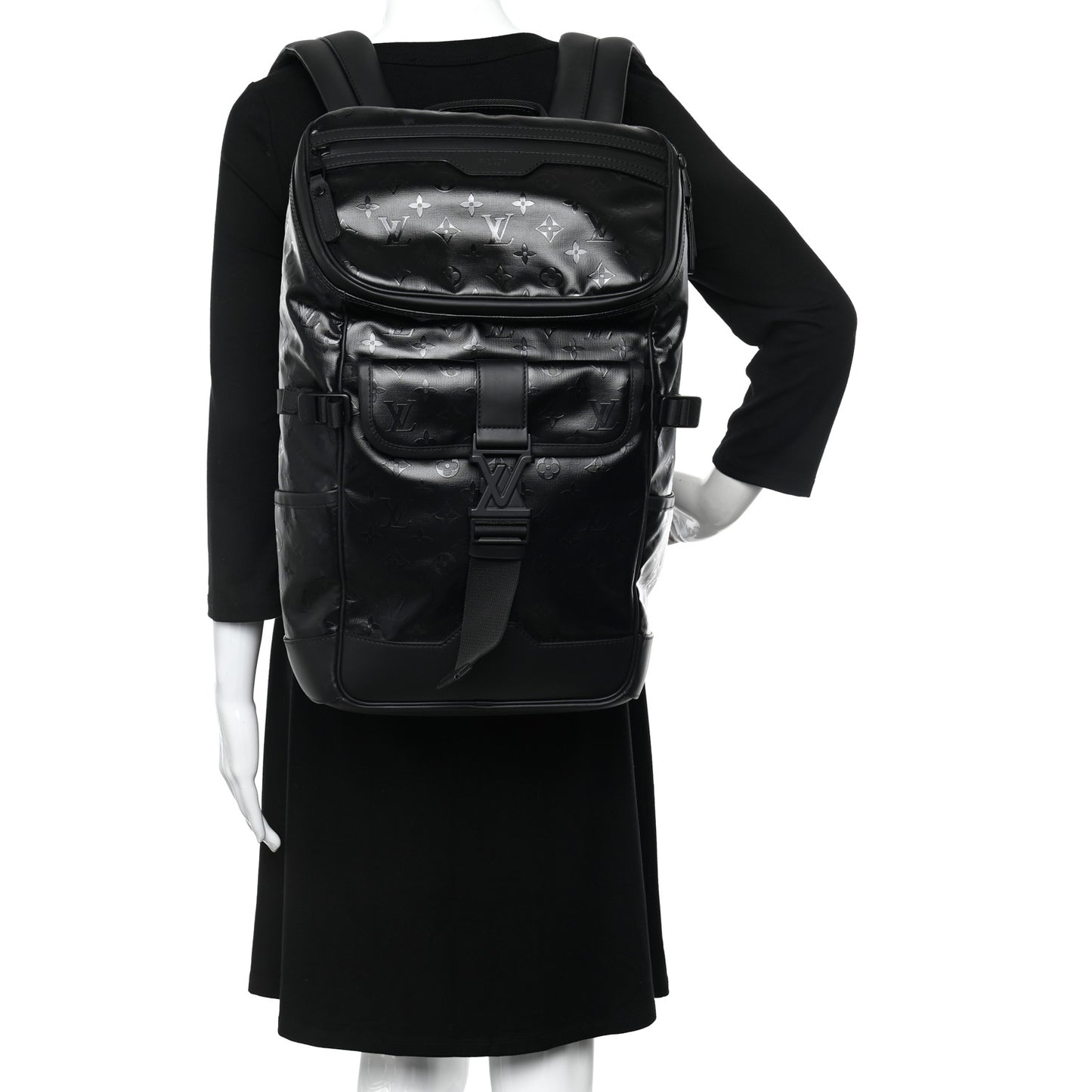Monogram Mountain Backpack Black
