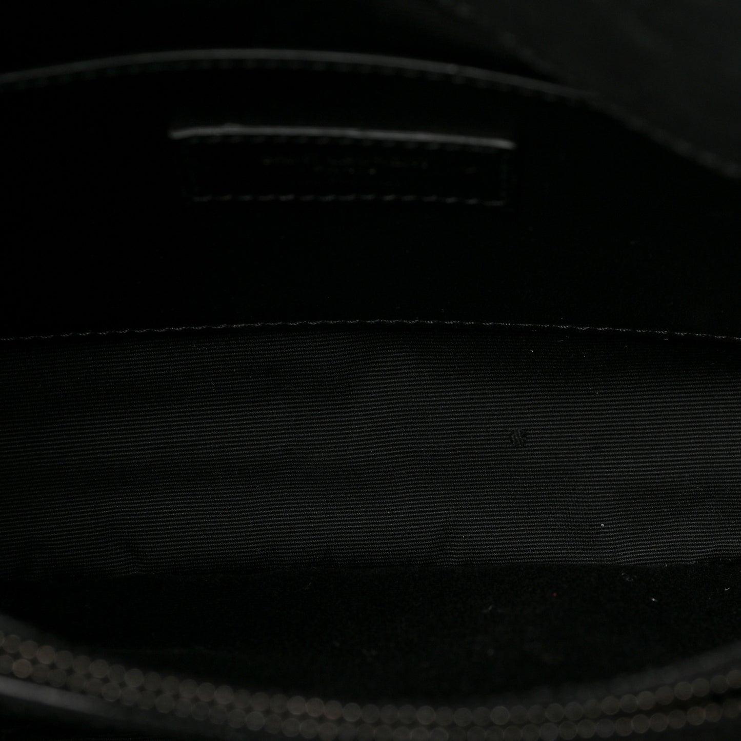 Crocodile Embossed Calfskin Medium West Hollywood Monogram Fold-Over Black