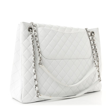 Chanel Caviar Quilted Maxi Paris Edinburgh Flap White 3 of 11