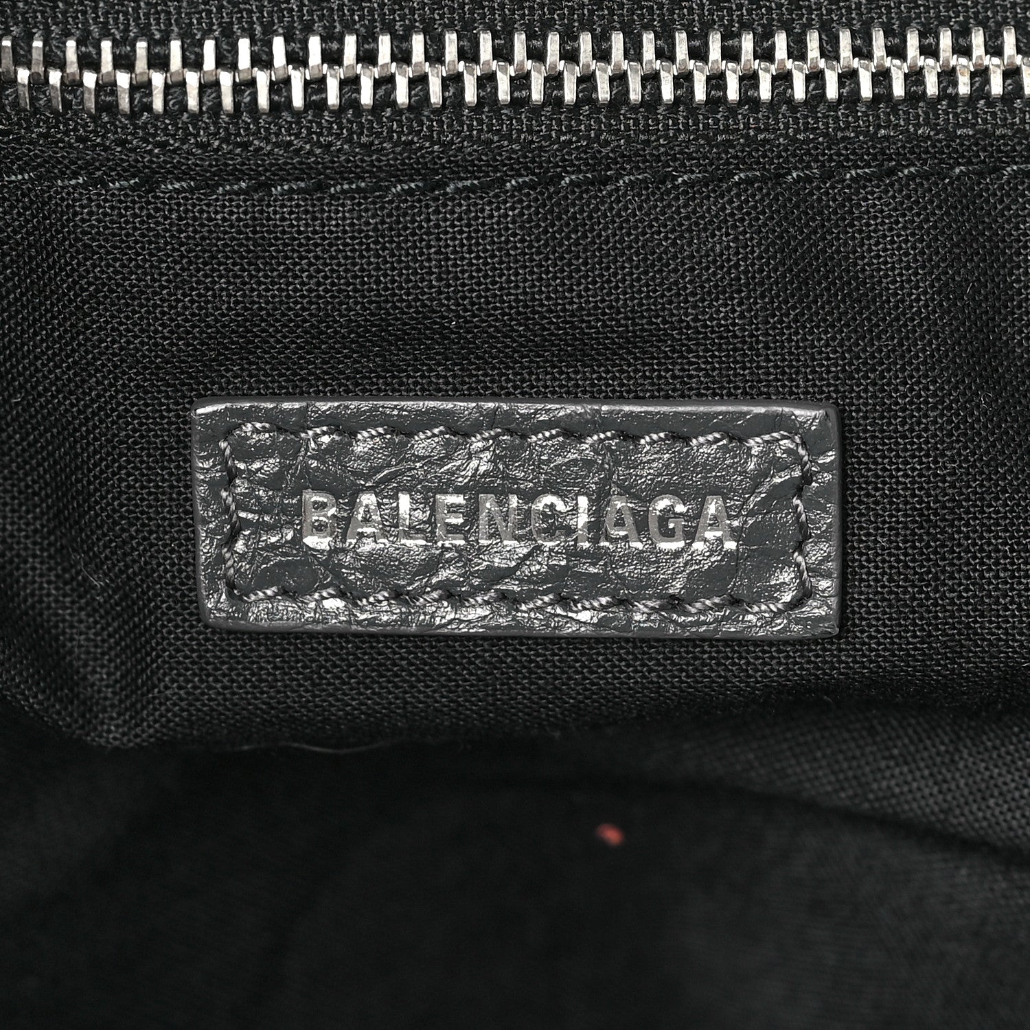 Balenciaga Agneau Classic Silver Hardware S City Logo Strap Gris Fossile White 6 of 8