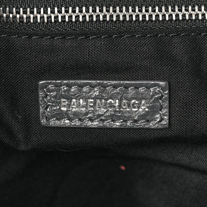 Balenciaga Agneau Classic Silver Hardware S City Logo Strap Gris Fossile White 6 of 8