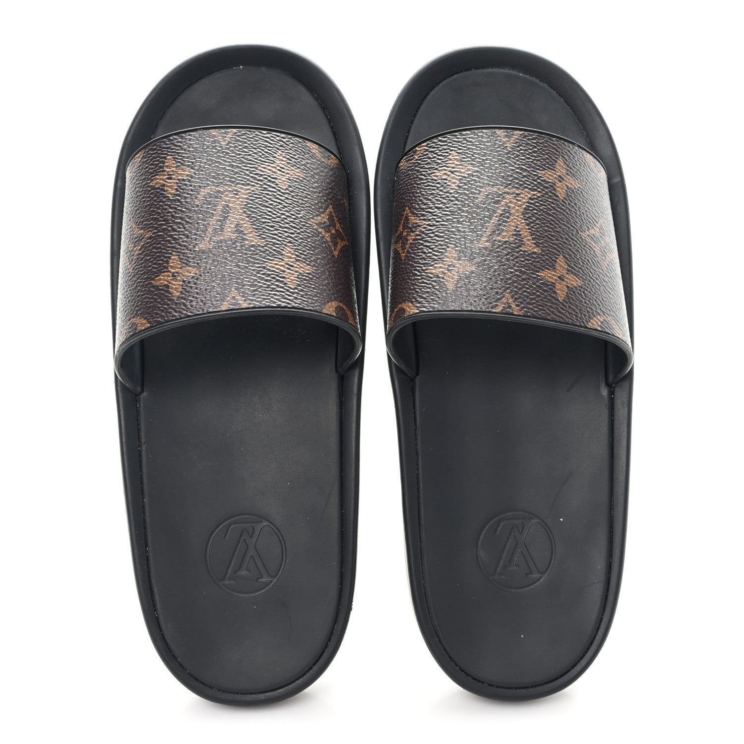 Louis Vuitton Monogram Sunbath Slide Sandals 38 2 of 9