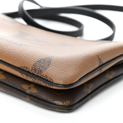 Louis Vuitton Reverse Monogram Giant Double Zip Pochette 9 of 10