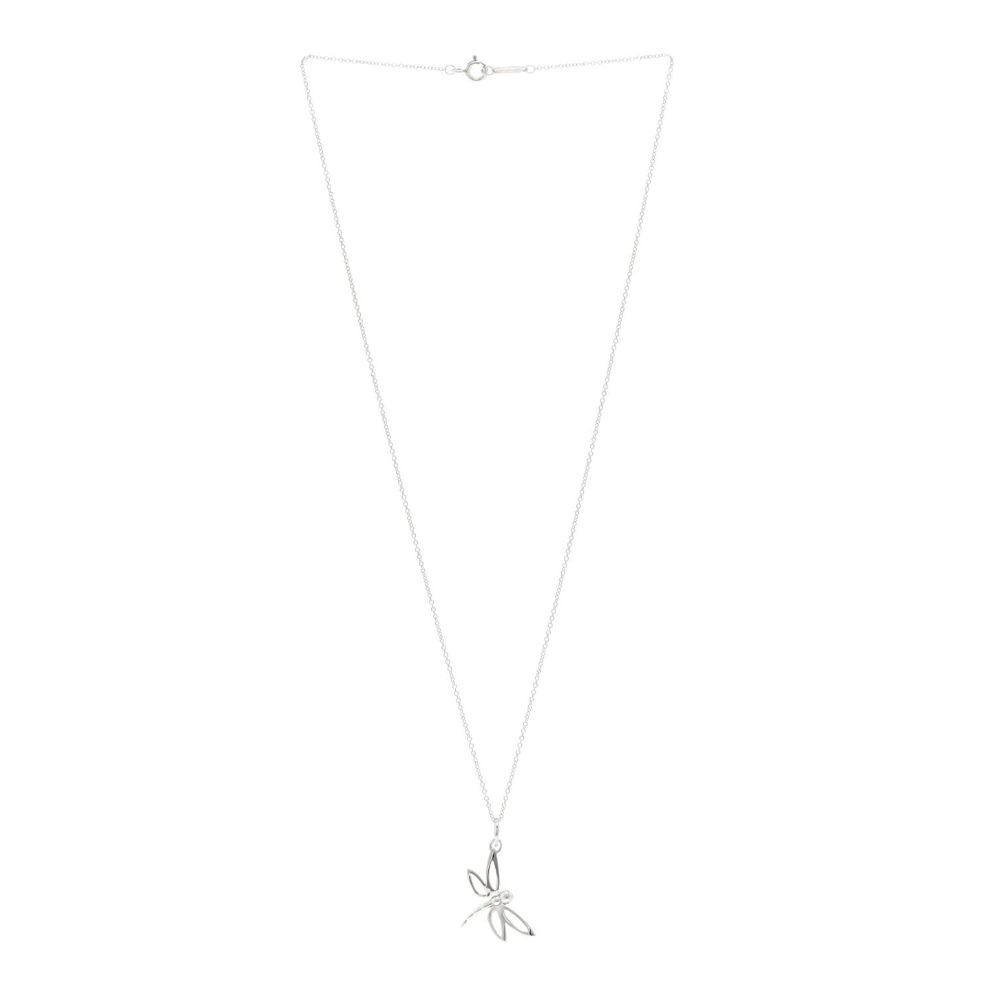 Sterling Silver Dragonfly Pendant Necklace