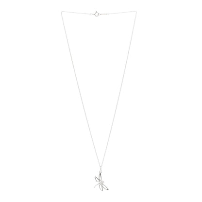 Tiffany Sterling Silver Dragonfly Pendant Necklace 3 of 4