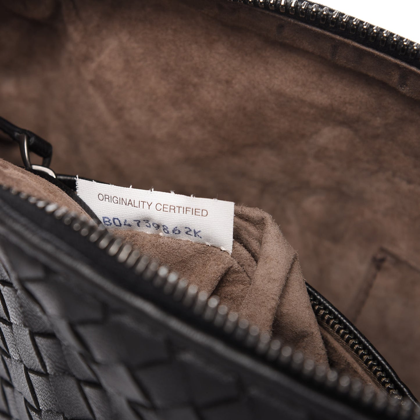 Nappa Intrecciato Nodini Crossbody Messenger Black