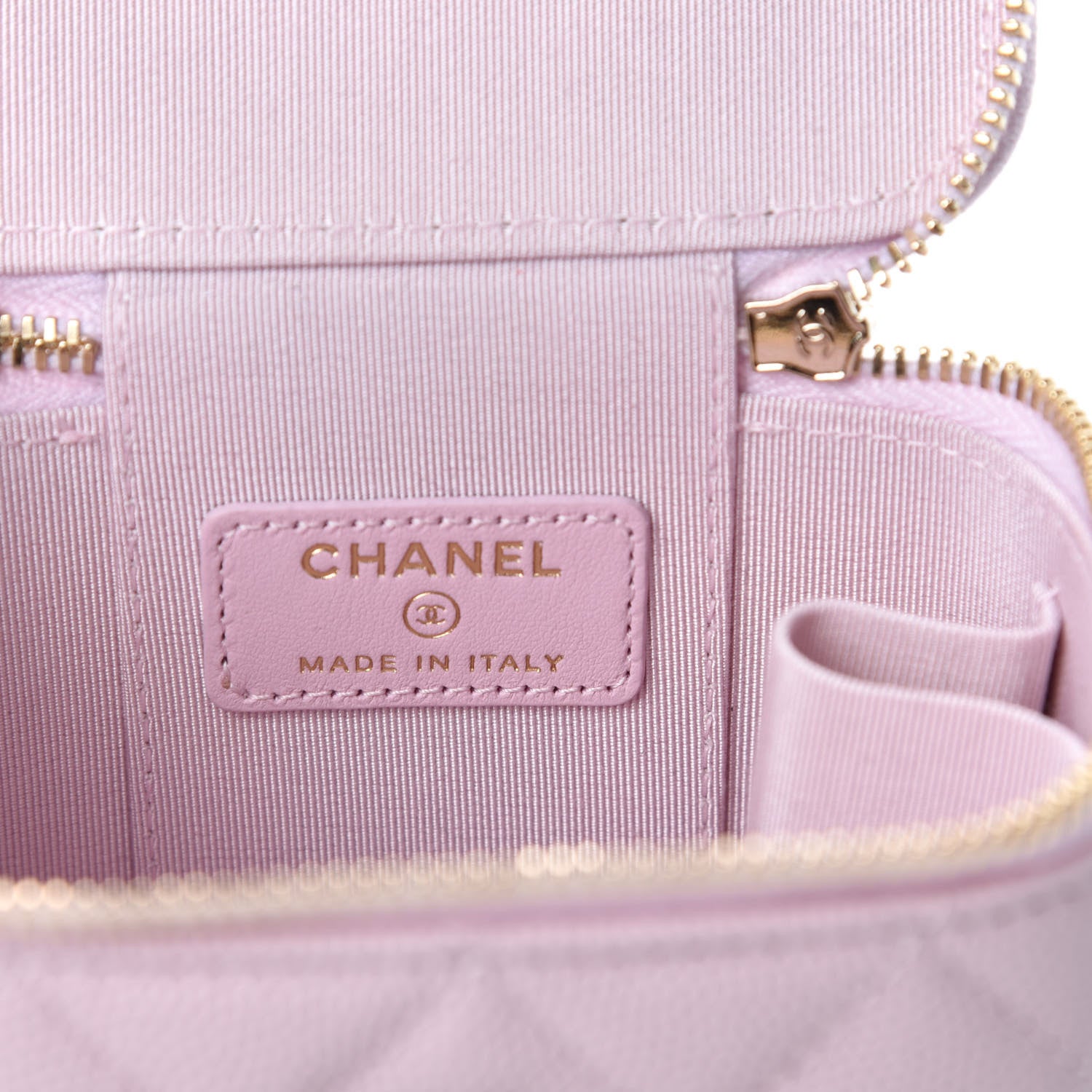 Chanel Caviar Quilted Mini Vanity Case With Chain Light Pink 8 of 11