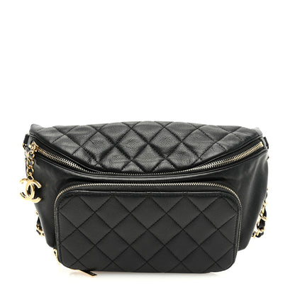 Chanel Caviar Quilted Business Affinity Waist Belt Bag Black 1 of 10