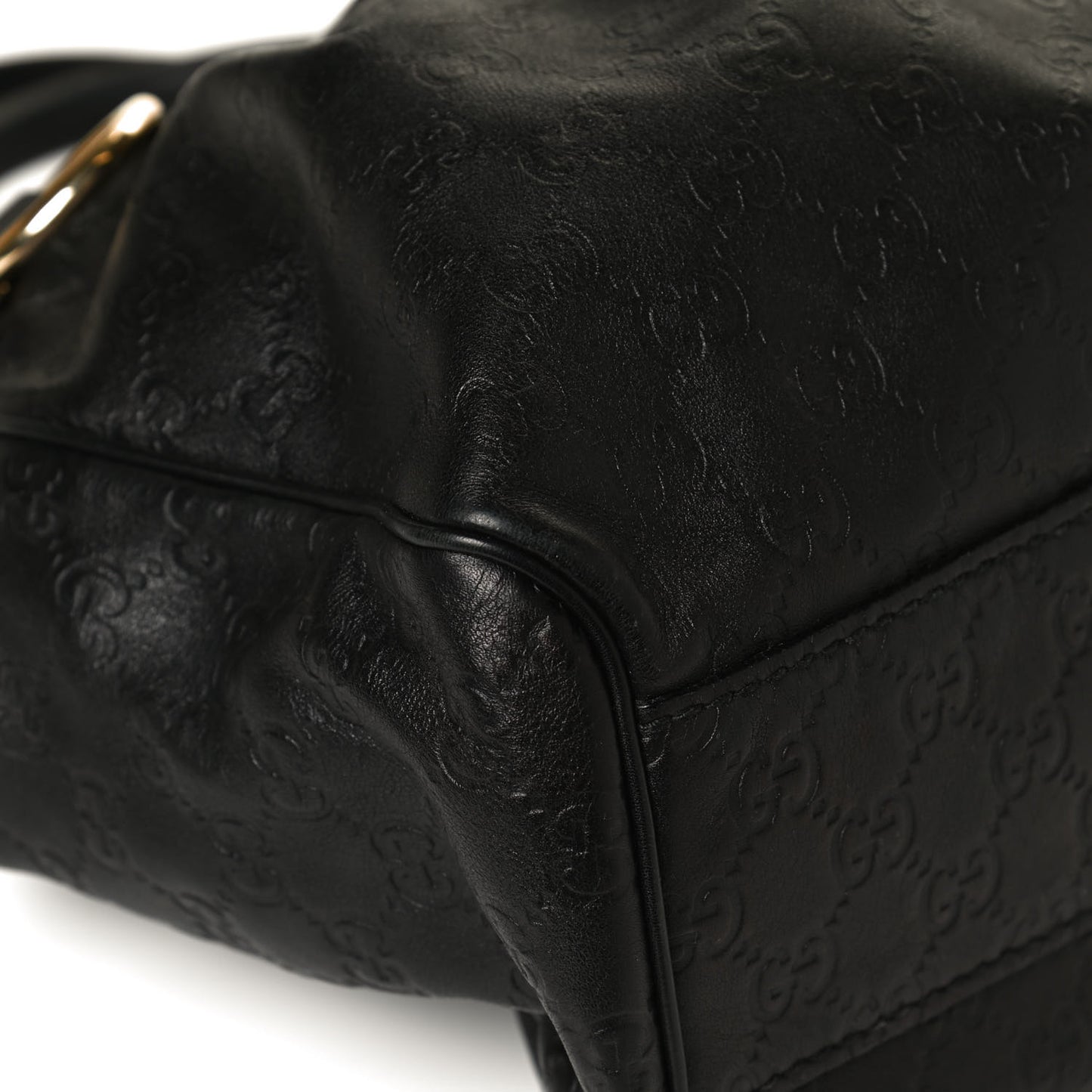 Guccissima Medium Sukey Tote Black