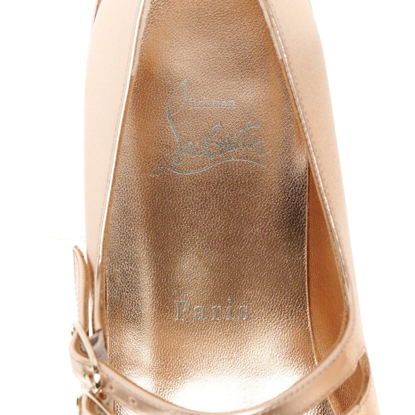 Calf Laminato Satin Sweet Jane Flats 37.5 Leche