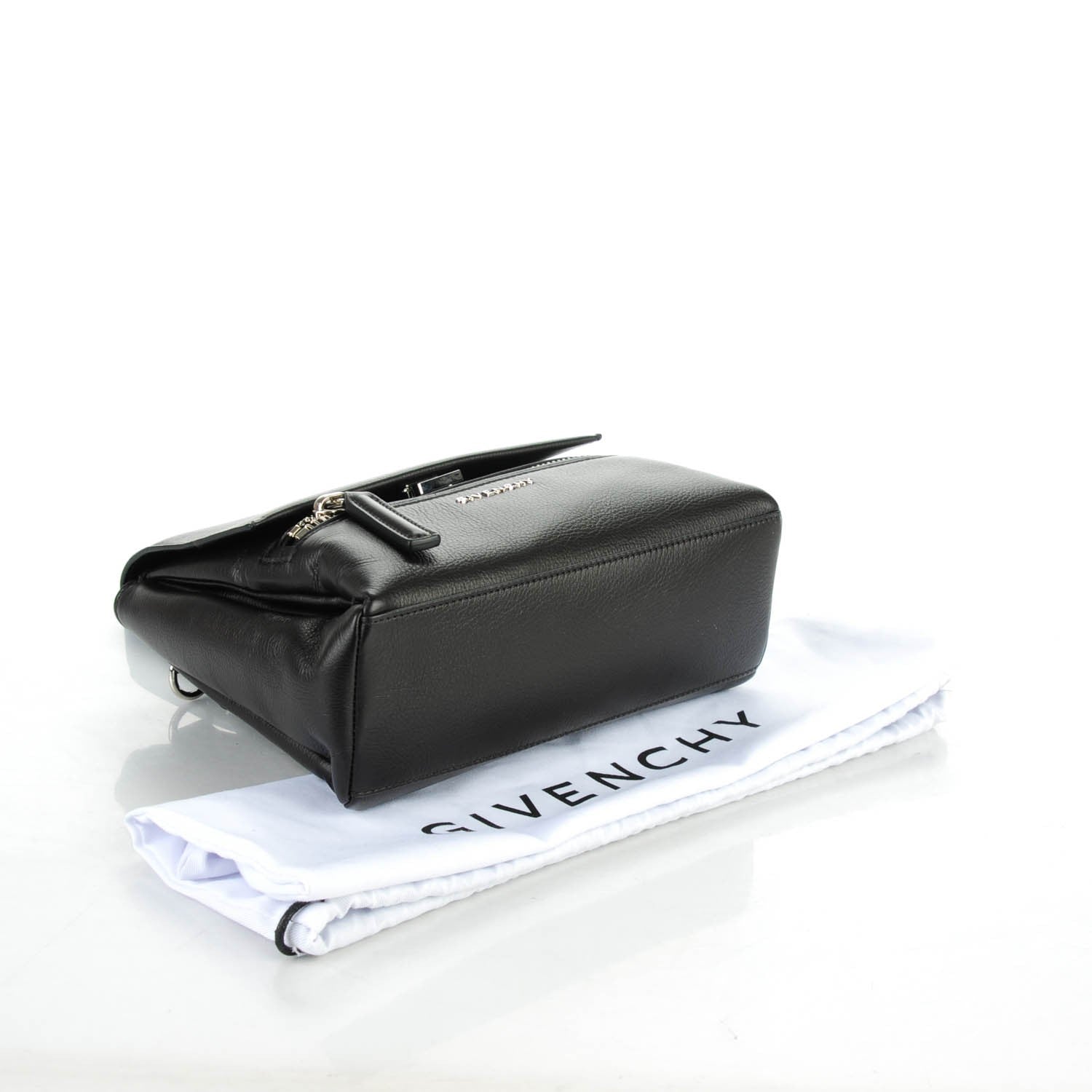 Givenchy Waxy Grained Calfskin Mini Pandora Pure Flap Bag Black 4 of 7