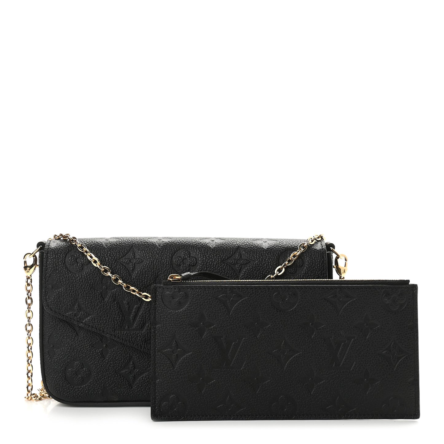 Empreinte Pochette Felicie Chain Wallet Black