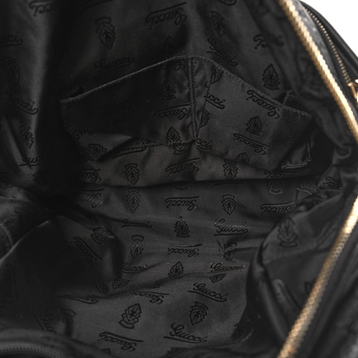 Gucci Guccissima Medium Classic Backpack Black 5 of 11