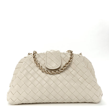 Bottega Veneta Nappa Intrecciato Teen The Lauren 1980 Clutch With Chain String 1 of 11