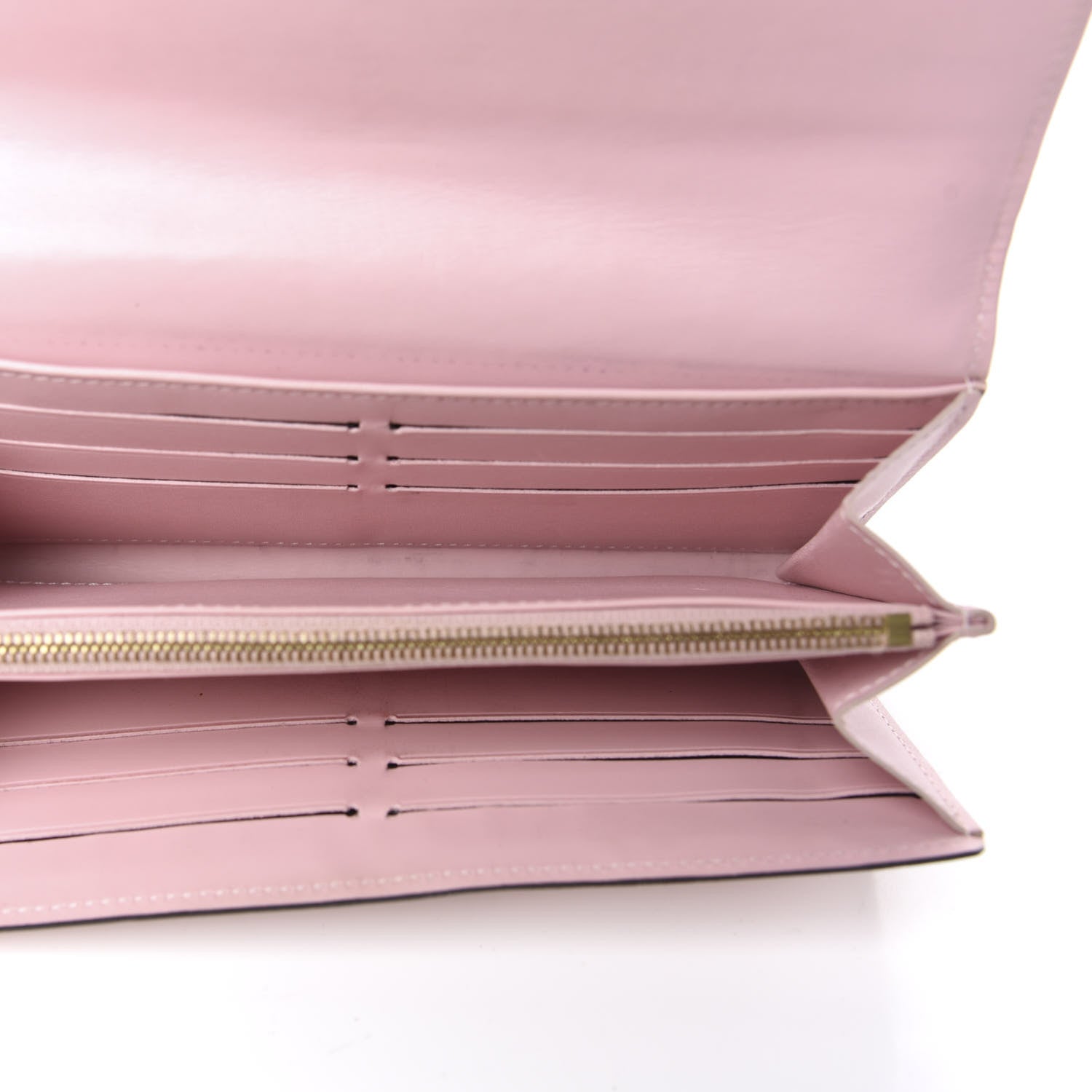 Louis Vuitton Vernis Sarah Wallet NM Rose Ballerine 5 of 8