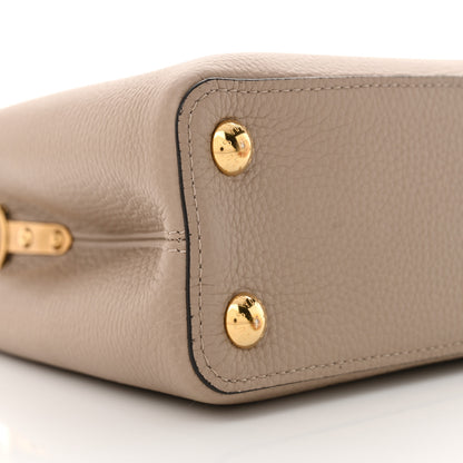 Louis Vuitton Taurillon Capucines BB Galet 9 of 10