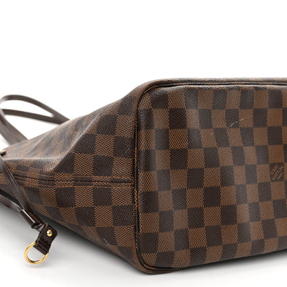 Louis Vuitton Damier Ebene Neo Neverfull MM Rose Ballerine 8 of 11