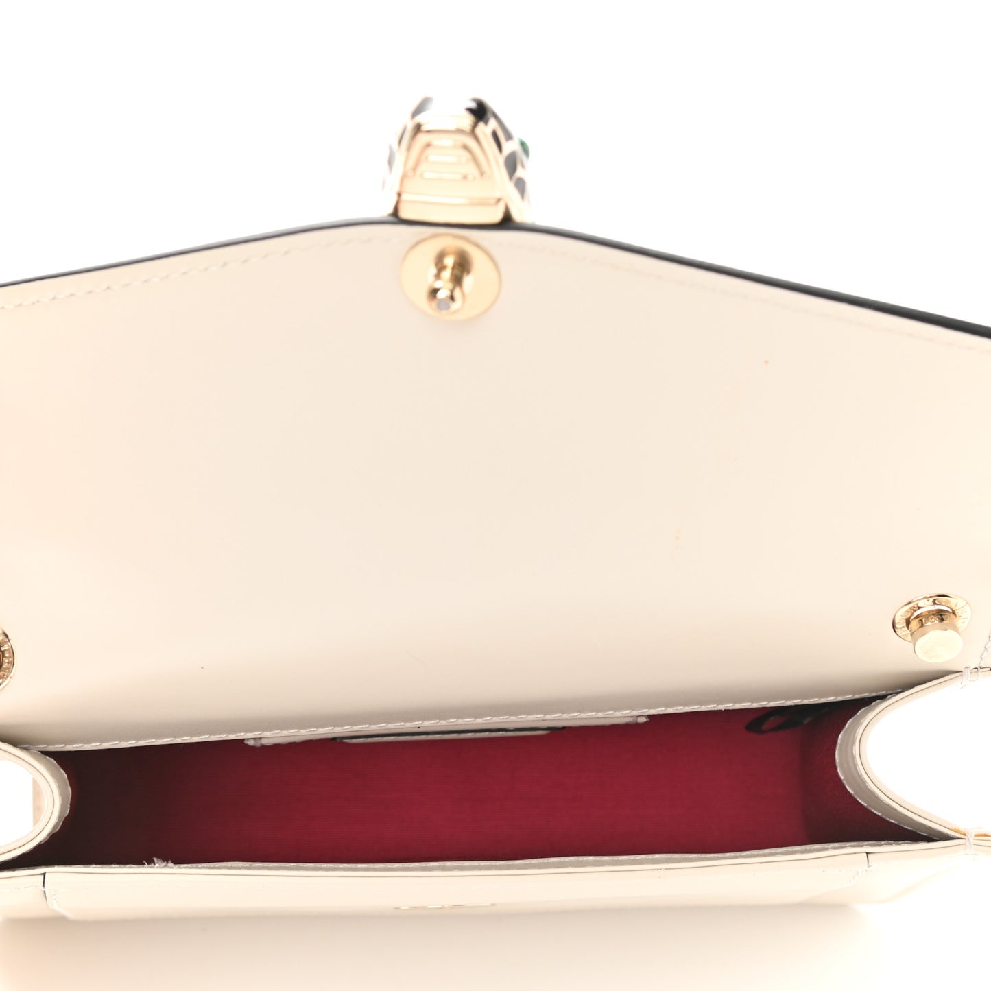 Calfskin Serpenti Forever Crossbody Bag White Agate
