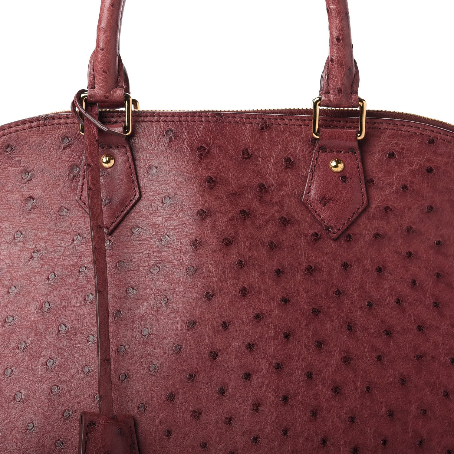 Louis Vuitton Ostrich Alma GM Prune 9 of 9