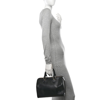 Louis Vuitton Epi Speedy 25 Black 2 of 10