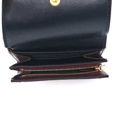 Mulberry Small Classic Grain Small Plaque French Purse Wallet Oxblood 5 of 12