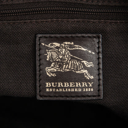 Burberry Haymarket Check Medium Regent Tote Chocolate 6 of 7