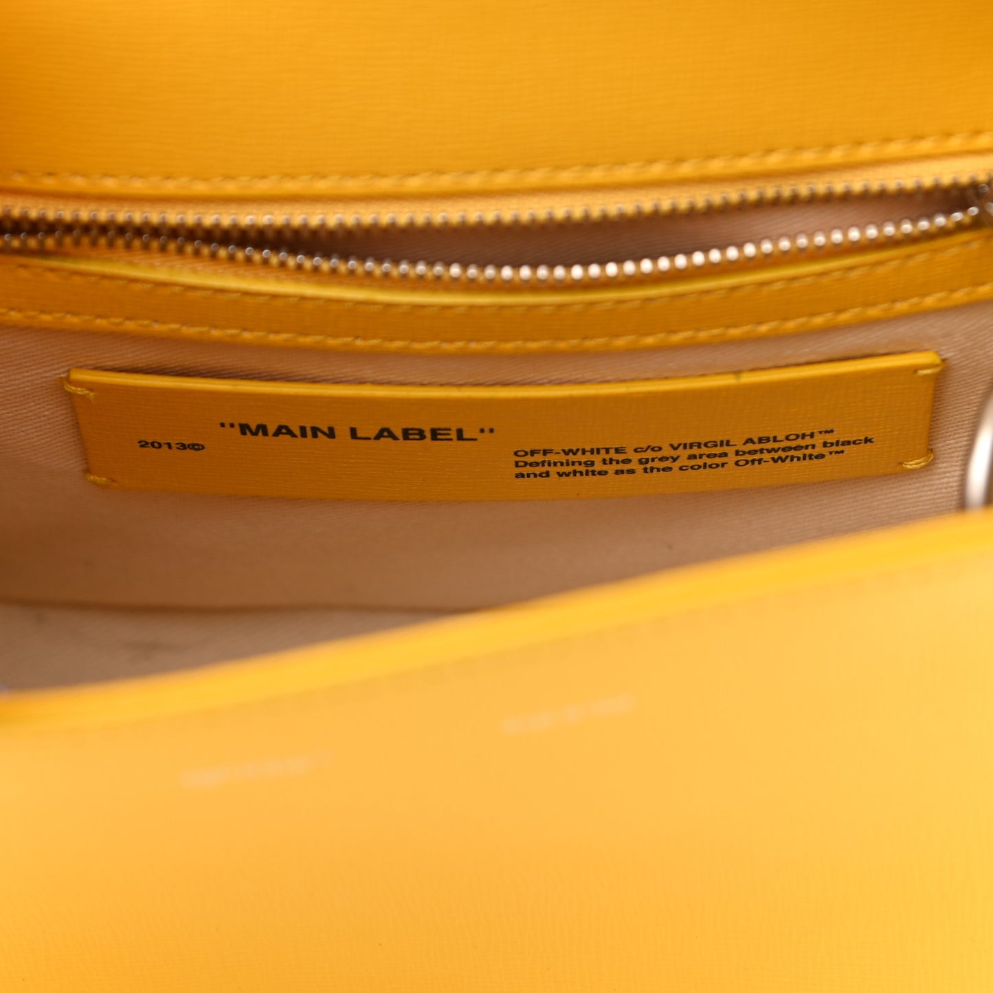 Saffiano Binder Flap Bag Yellow