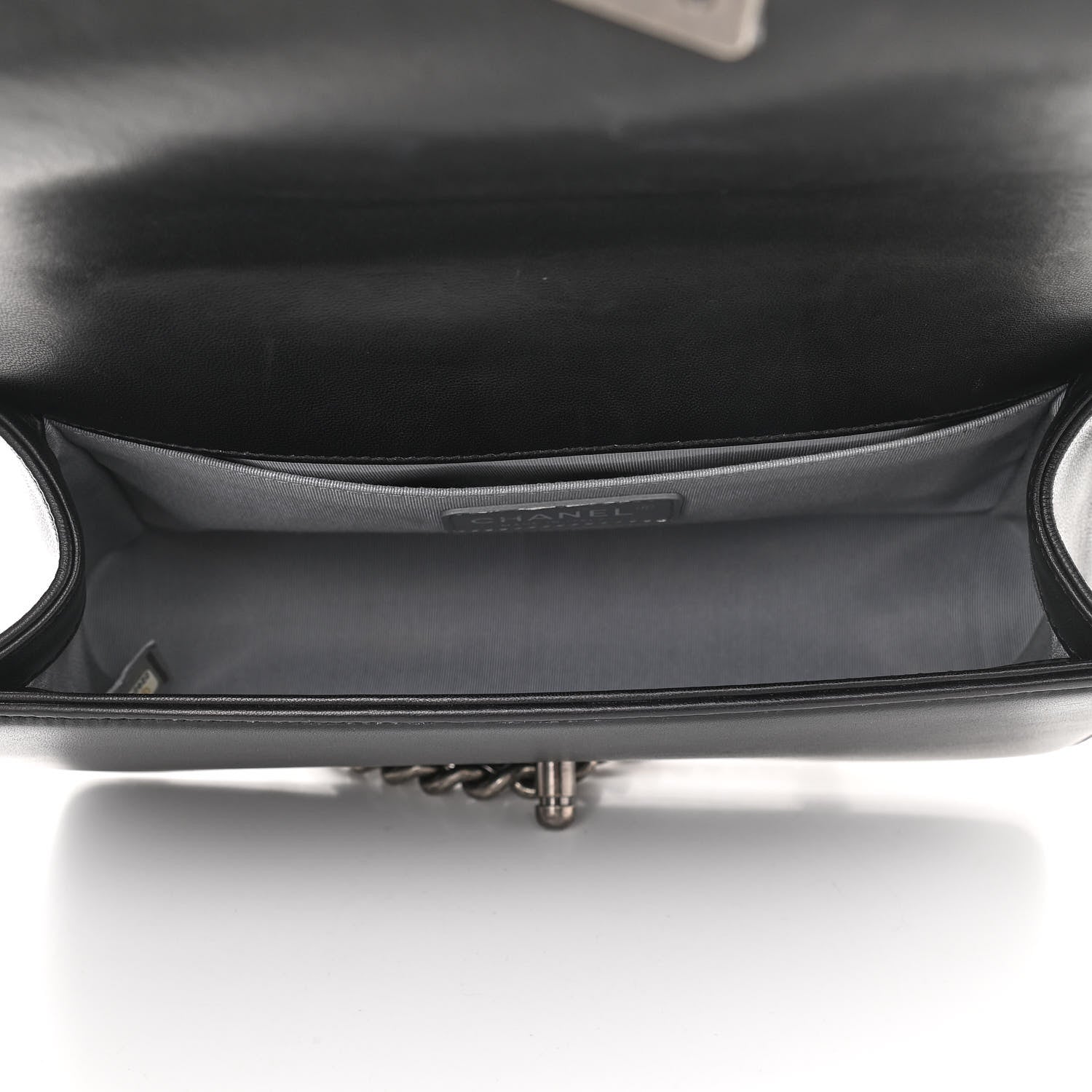 Chanel Lambskin Quilted Medium Boy Flap Black 4 of 10