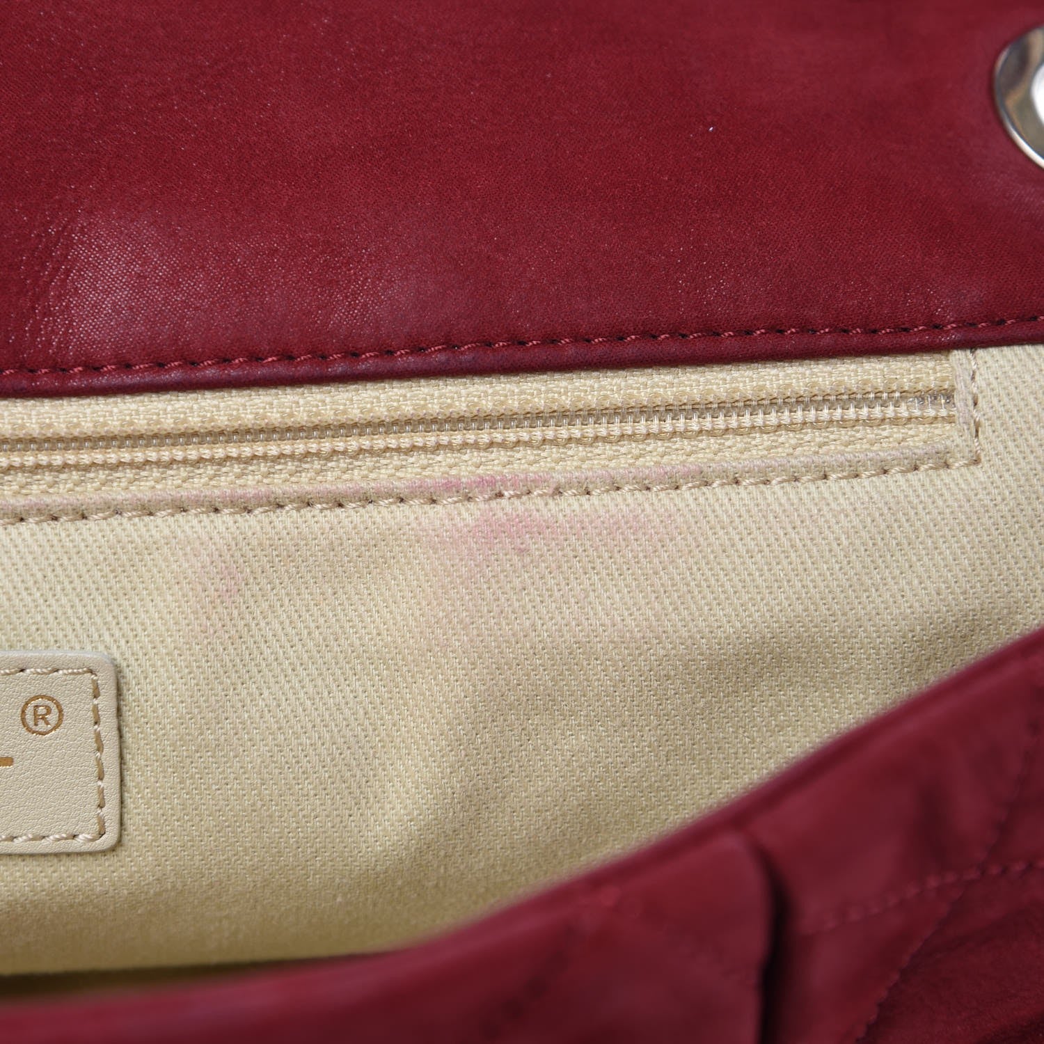 Chanel Iridescent Calfskin Large Chic Quilt Flap Red 9 of 14