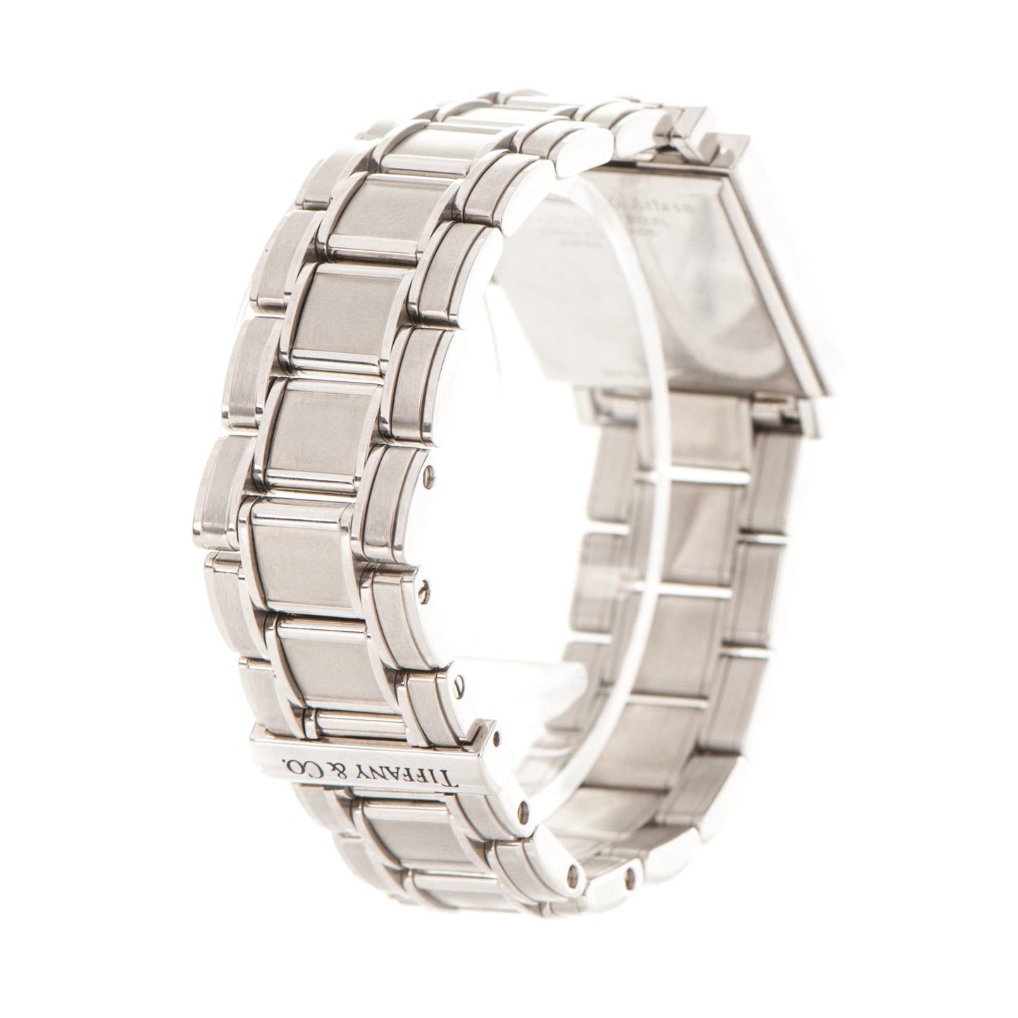 Stainless Steel 23mm Atlas Square Quartz Watch Black