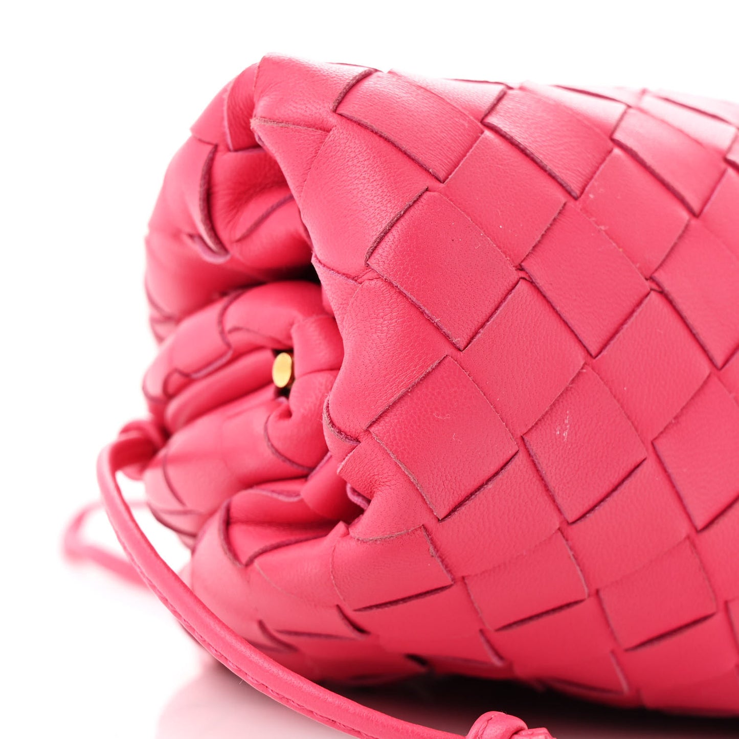 Nappa Intrecciato The Mini Pouch Rosa Shock
