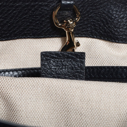 Gucci Pebbled Calfskin Medium Soho Chain Shoulder Bag Black 7 of 7