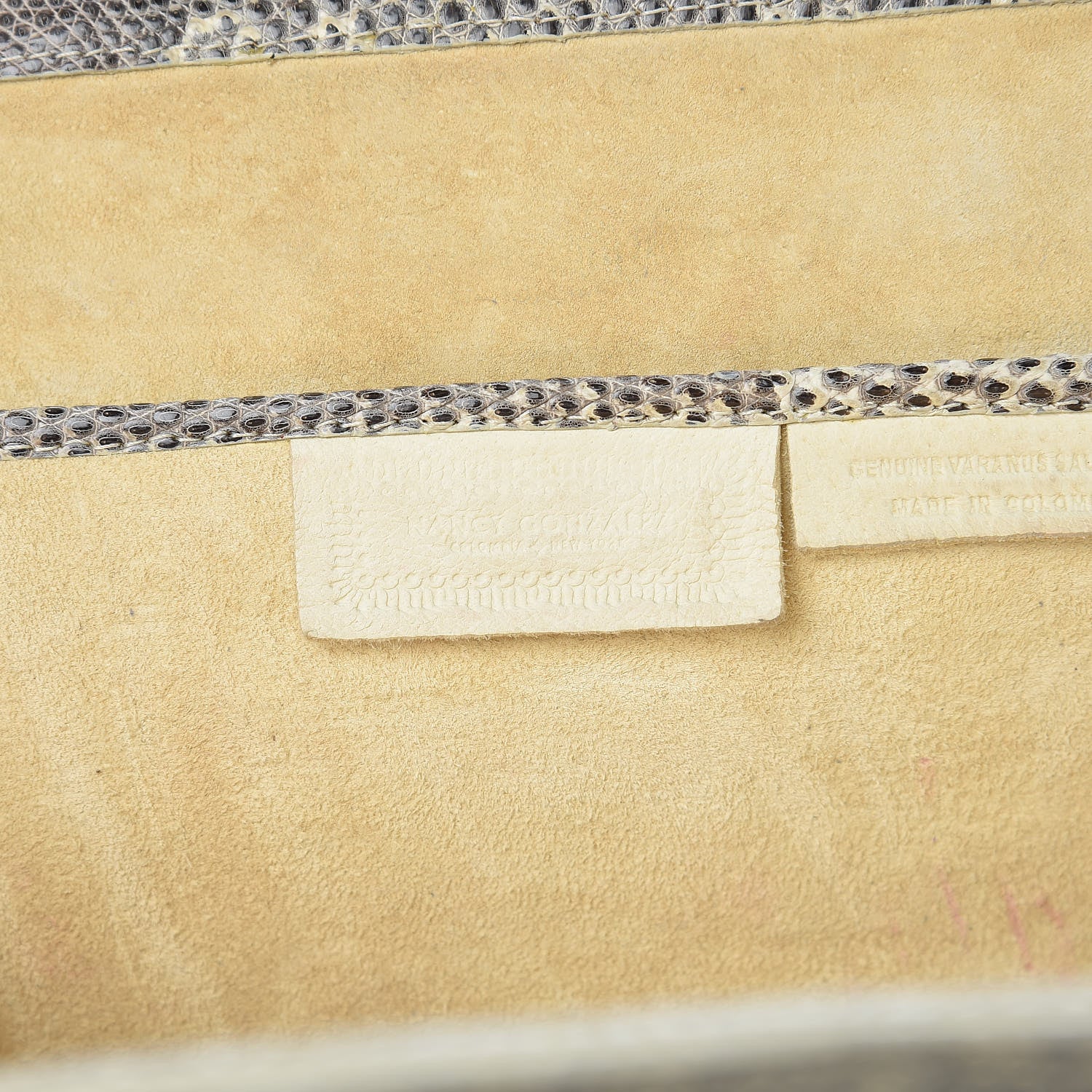 Nancy Gonzalez Lizard Clutch Beige 8 of 11