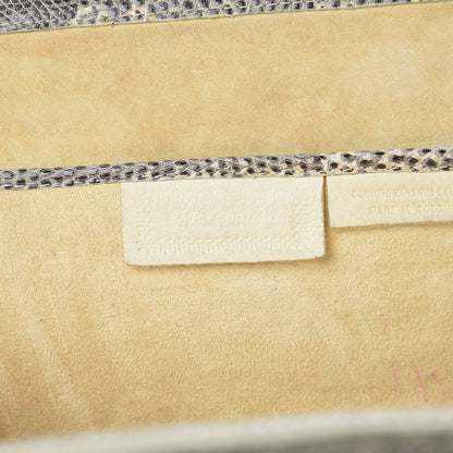 Nancy Gonzalez Lizard Clutch Beige 8 of 11