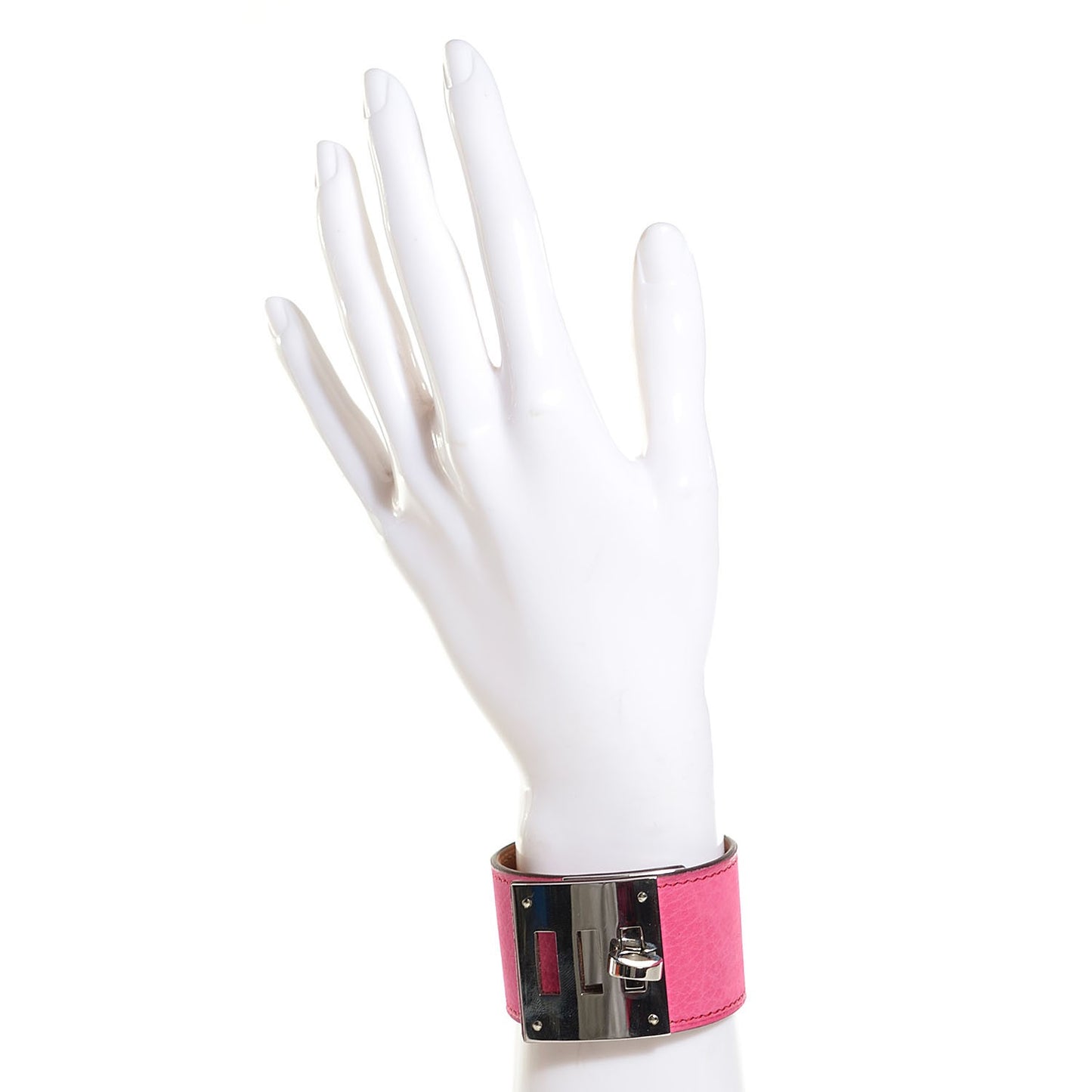 Taurillon Gaucho Kelly Dog Bracelet Fuchsia