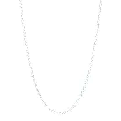 Tiffany Sterling Silver Oval Link Chain Necklace 1 of 4