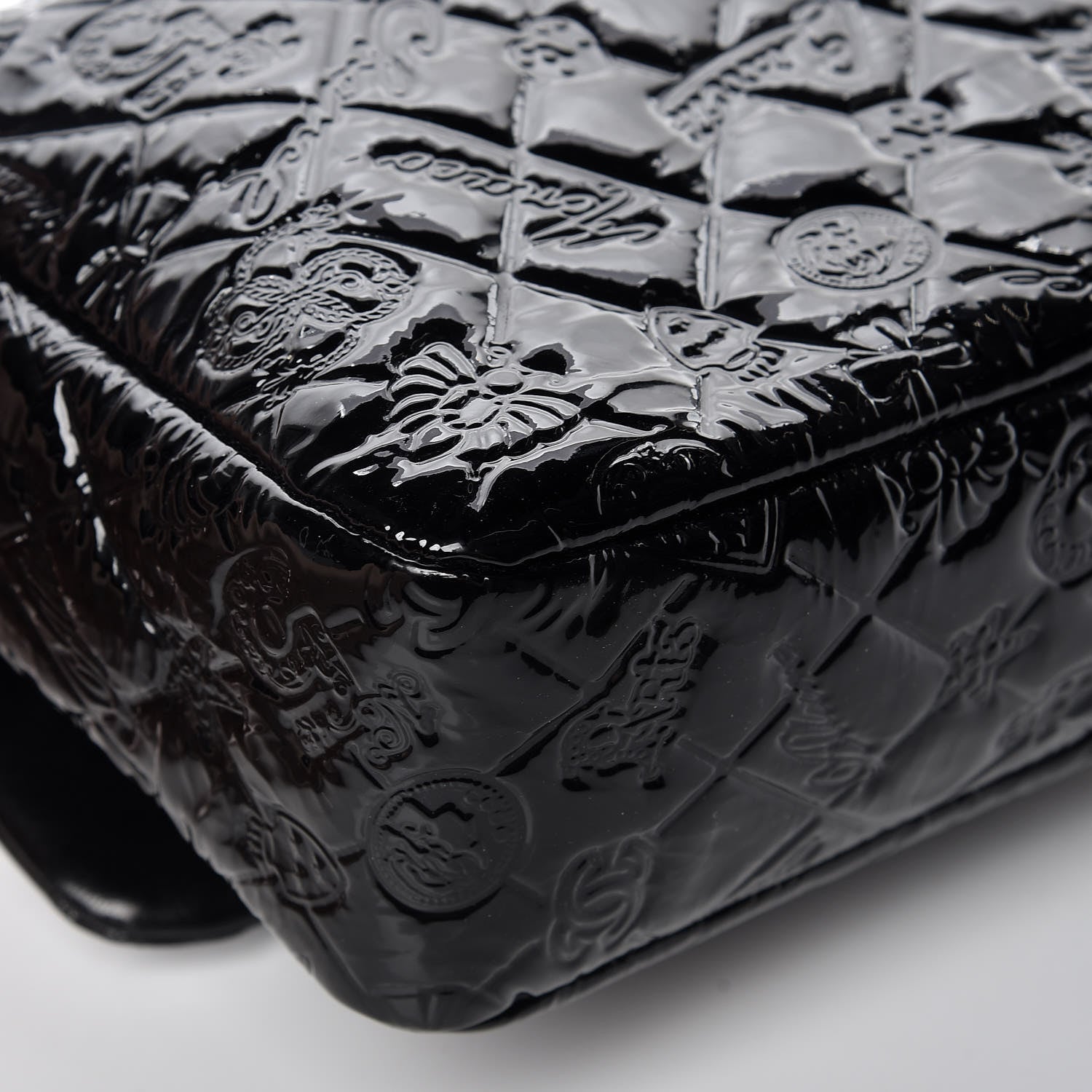 Chanel Patent Large Lucky Symbols Flap Black 11 of 11