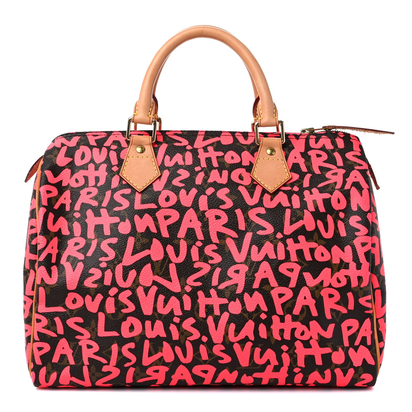 Monogram Graffiti Speedy 30 Fuchsia