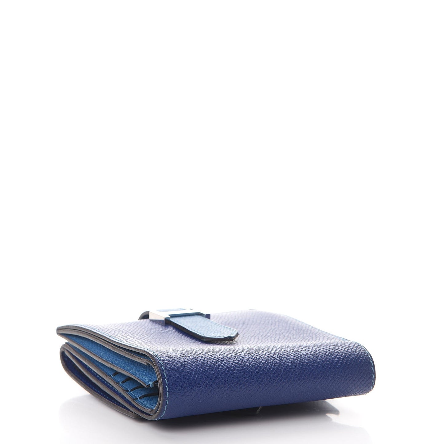 Epsom Bi-Color Bearn Recto Verso Wallet Bleu Electrique Mykonos