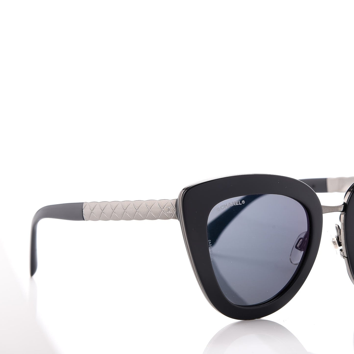 Cat Eye Quilted Sunglasses 5368 Blue
