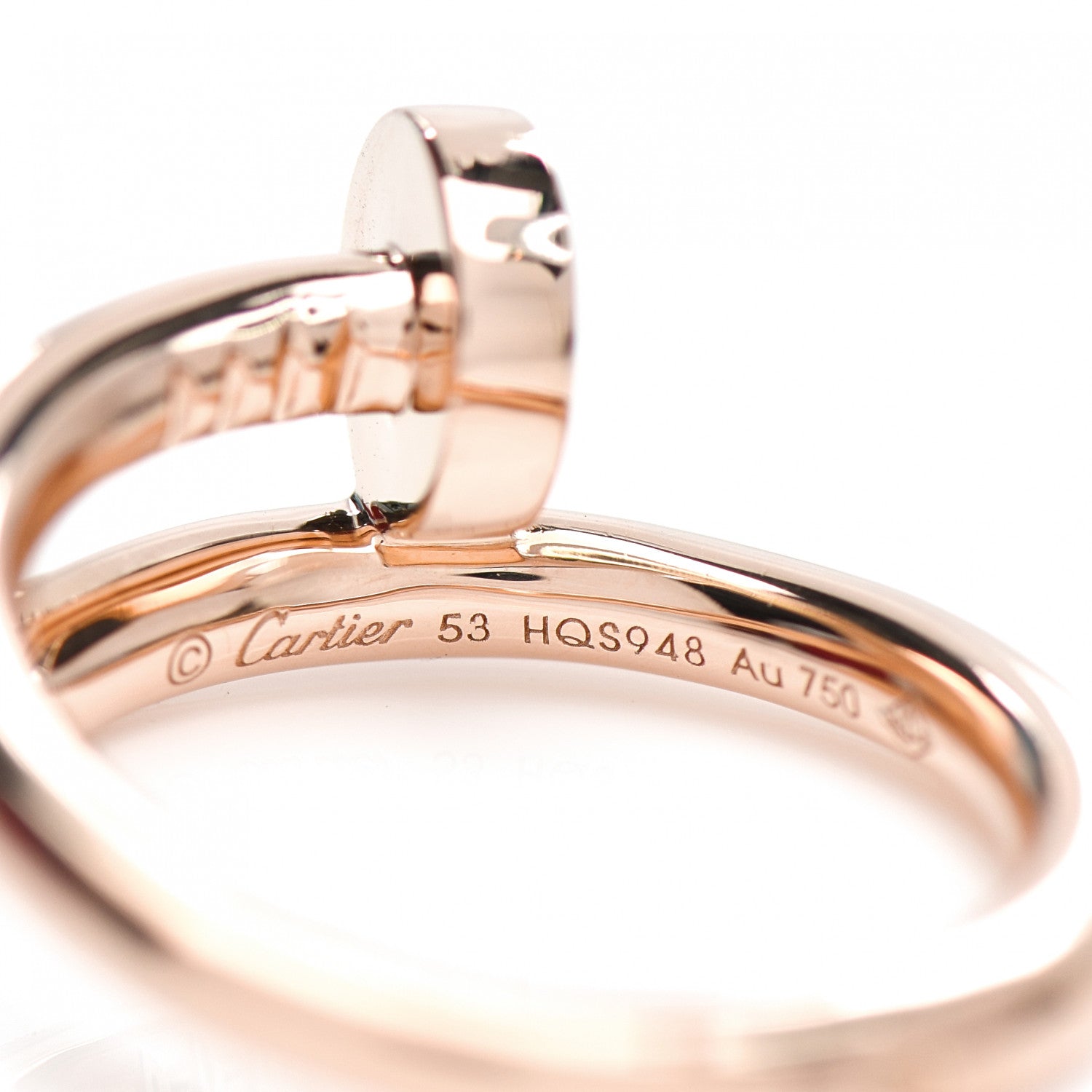 Cartier 18K Pink Gold Juste Un Clou Ring 53 6.25 4 of 5